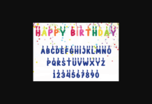 Happy Birthday Font Poster 1