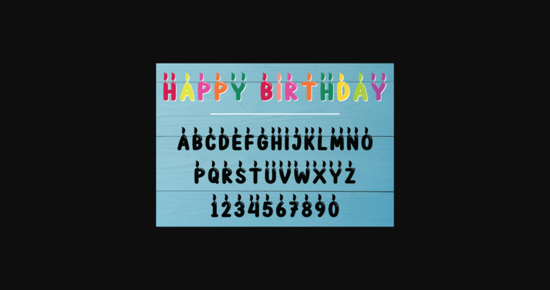 Happy Birthday Font Poster 4