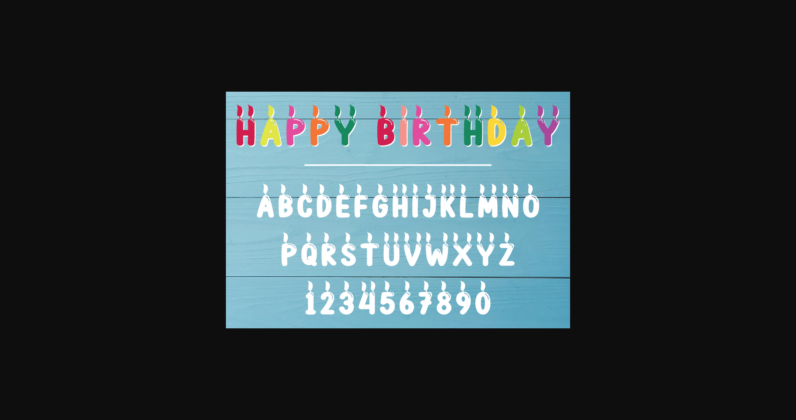 Happy Birthday Font Poster 5