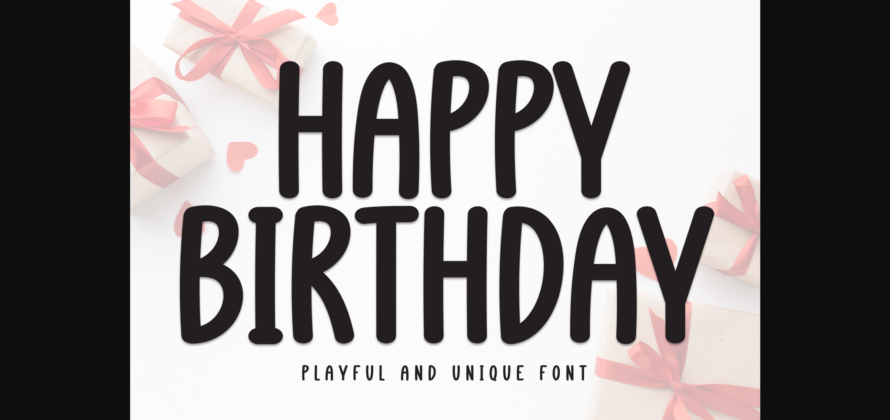 Happy Birthday Font Poster 3
