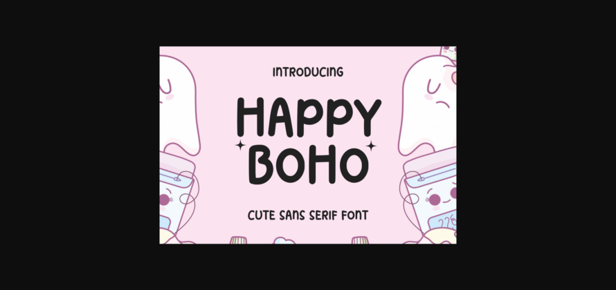 Happy Boho Font Poster 3