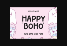 Happy Boho Font Poster 1