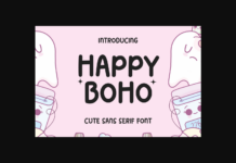 Happy Boho Font Happy Boho Font Poster 1