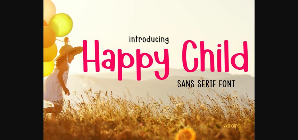 Happy Child Font Poster 3