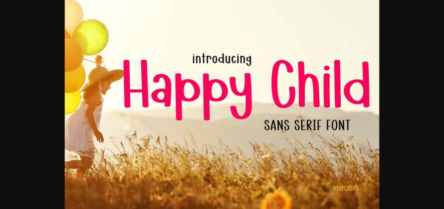 Happy Child Font Poster 3