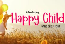 Happy Child Font Poster 1