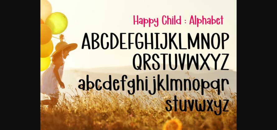 Happy Child Font Poster 5