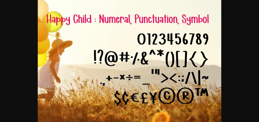 Happy Child Font Poster 6