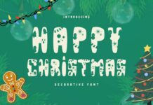 Happy Christmas Font Poster 1