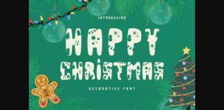 Happy Christmas Font Poster 1