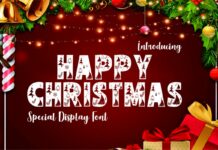 Happy Christmas Font Poster 1