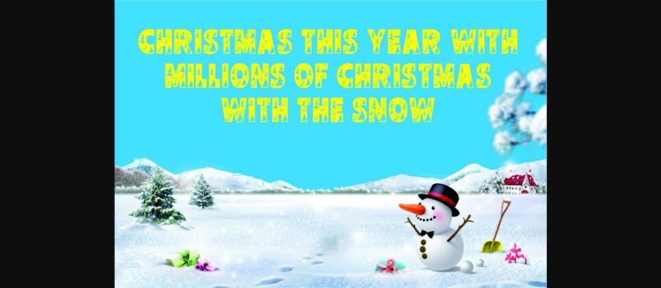 Happy Christmas Font Poster 5