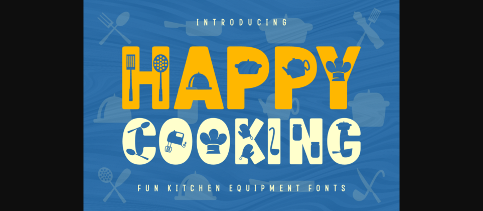 Happy Cooking Font Poster 3