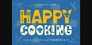 Happy Cooking Font Poster 1
