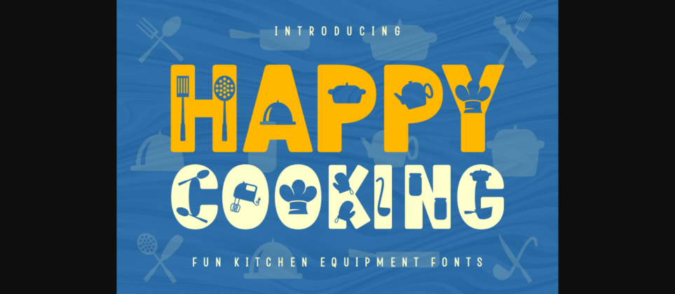 Happy Cooking Font Poster 1