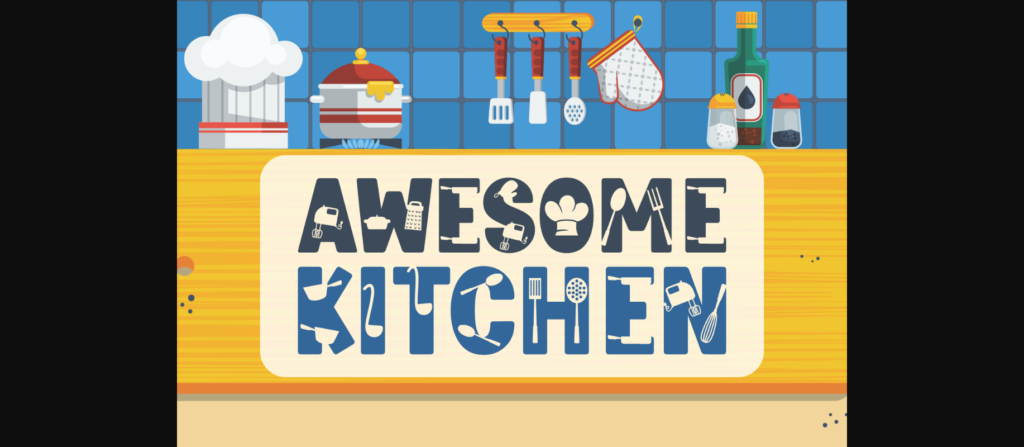 Happy Cooking Font Poster 4