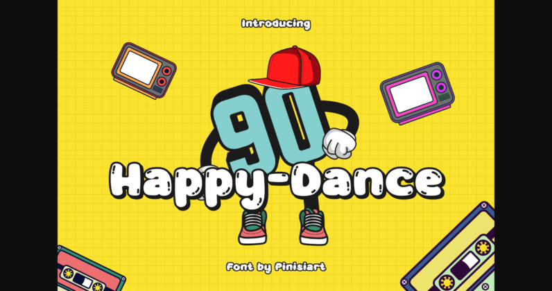 Happy Dance Font Poster 3