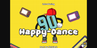 Happy Dance Font Poster 1