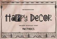 Happy Decor Font Poster 1