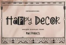 Happy Decor Font Happy Decor Font Poster 1