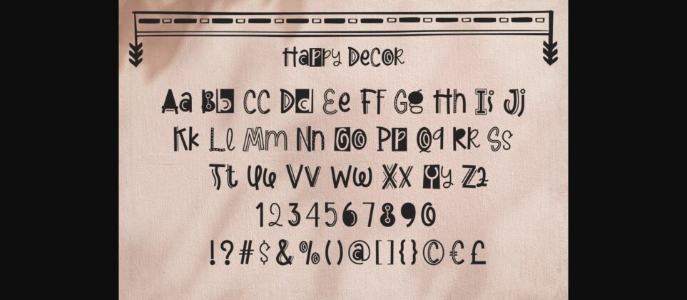 Happy Decor Font Poster 6