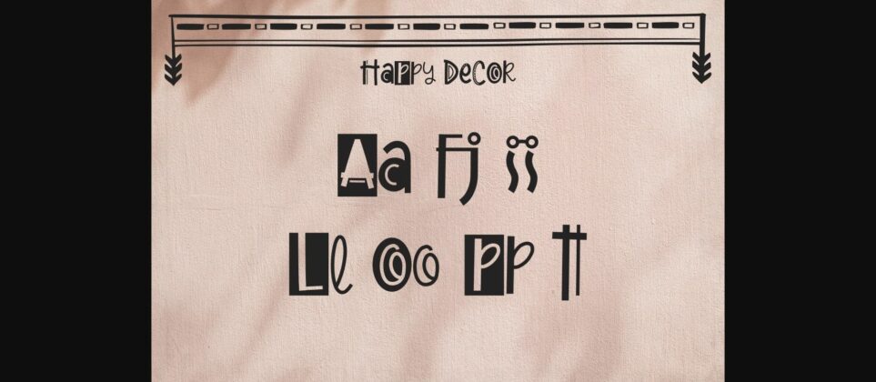 Happy Decor Font Poster 10