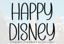 Happy Disney Font Poster 1