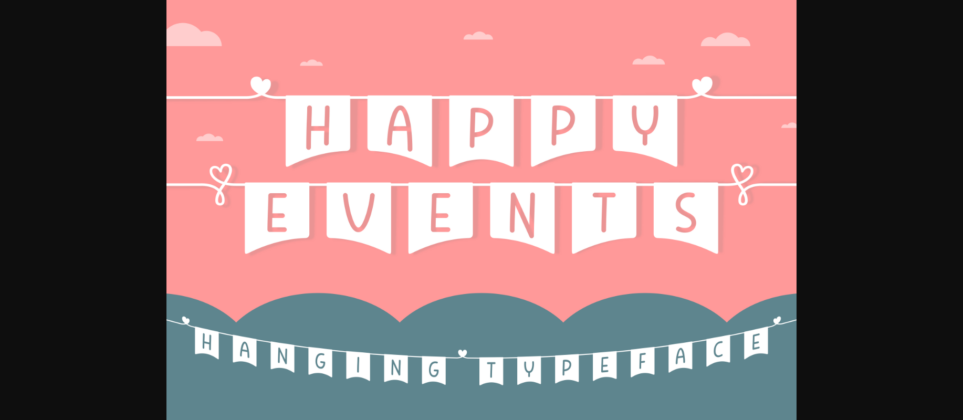 Happy Events Font Poster 3