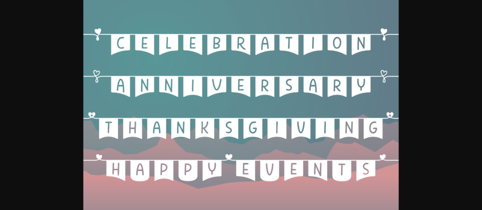 Happy Events Font Poster 6