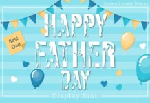 Happy Father Day Font Poster 1