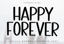 Happy Forever Font Happy Forever Font Poster 1