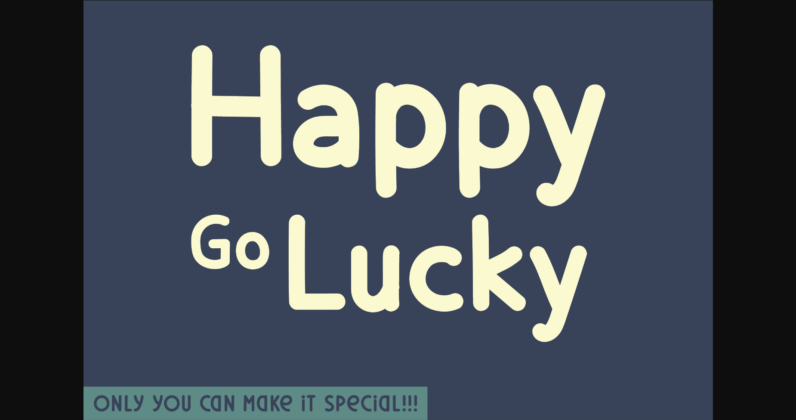 Happy Go Lucky Font Poster 1