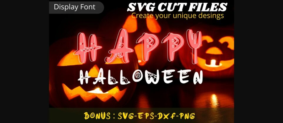 Happy Halloween Font Poster 3