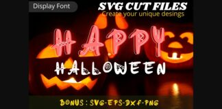 Happy Halloween Font Poster 1