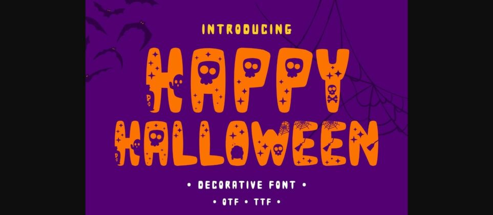 Happy Halloween Font Poster 3