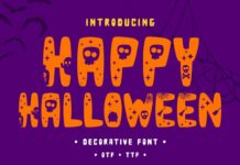 Happy Halloween Font Poster 1