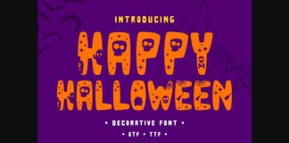 Happy Halloween Font Poster 1