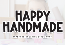 Happy Handmade Font Poster 1