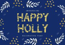 Happy Holly Font Poster 1
