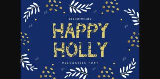 Happy Holly Font Poster 1