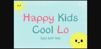 Happy Kids Cool Lo Font Poster 1