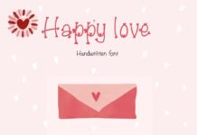 Happy Love Font Poster 1