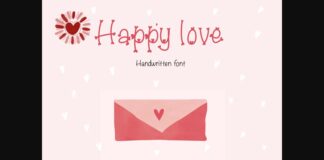 Happy Love Font Poster 1
