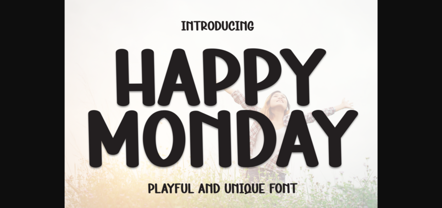 Happy Monday Font Poster 3
