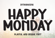 Happy Monday Font Poster 1