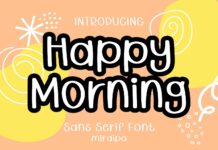 Happy Morning Font Poster 1