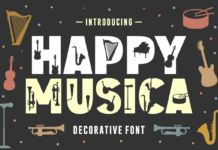 Happy Musica Font Poster 1