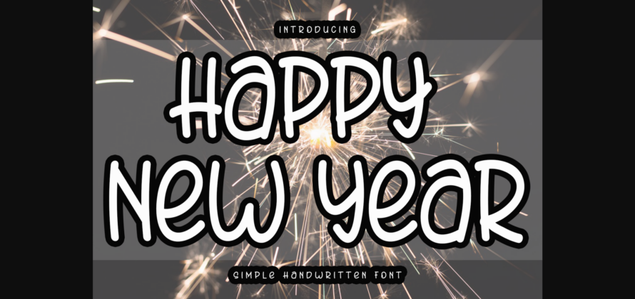 Happy New Year Font Poster 1
