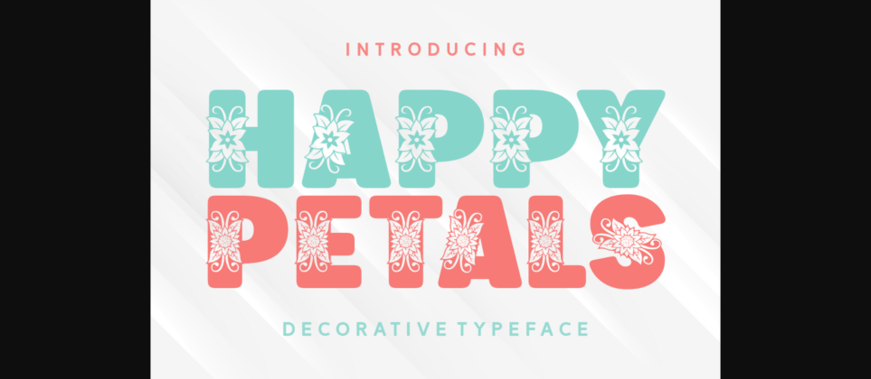 Happy Petals Font Poster 3