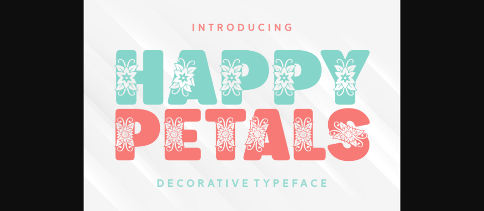 Happy Petals Font Poster 1